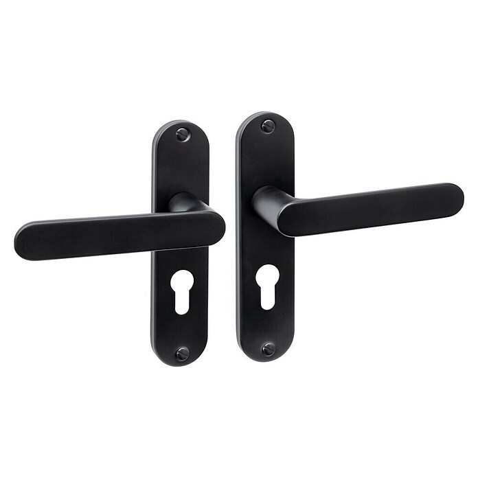 Intersteel Deurklink Sora Basic (Roestvrij staal, Zwart, Profielcilindergat) | BAUHAUS