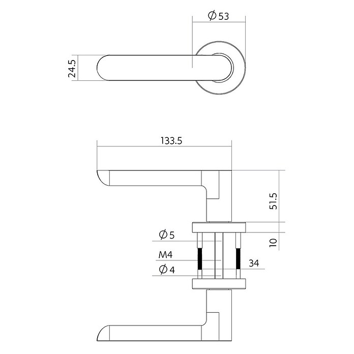 Intersteel Deurklink Sora Basic (Roestvrij staal, RVS) | BAUHAUS