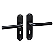 Intersteel Deurklink Luzern Basic (Roestvrij staal, Zwart, Sleutelgat) | BAUHAUS