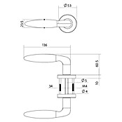 Intersteel Deurklink Jupiter Basic (Roestvrij staal, RVS) | BAUHAUS
