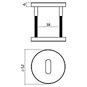 Intersteel Toiletdeurgarnituur (Roestvrij staal, Brons) | BAUHAUS