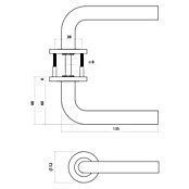 Intersteel Deurklink Q02 (Roestvrij staal, Antraciet) | BAUHAUS