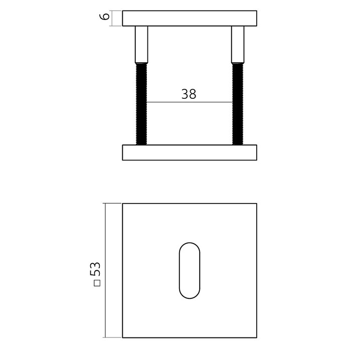 Intersteel Toiletdeurgarnituur (Roestvrij staal, Brons) | BAUHAUS