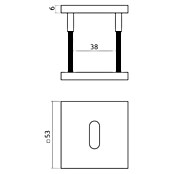 Intersteel Toiletdeurgarnituur (Roestvrij staal, Brons) | BAUHAUS