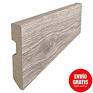 Rodapié Roble Soho (244 cm x 15 mm x 80 mm, MDF)