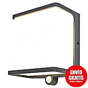 Lutec Doblo Aplique solar para exterior Flat (12 W, L x An x Al: 15 x 8,9 x 17 cm, Antracita, IP44, 1.000 lm) | BAUHAUS