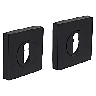 Intersteel Toiletdeurgarnituur (Zwart, Vierkant)