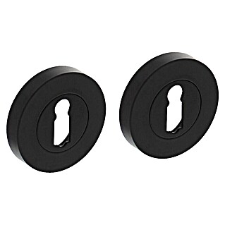 Intersteel Toiletdeurgarnituur (Zwart, Rond)