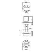 Intersteel Toiletdeurgarnituur (Rond, Roestvrij staal, Zwart) | BAUHAUS