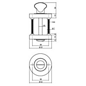 Intersteel Toiletdeurgarnituur (Rond, Zwart) | BAUHAUS
