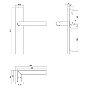 Intersteel Deurklink Jura (Roestvrij staal, RVS) | BAUHAUS