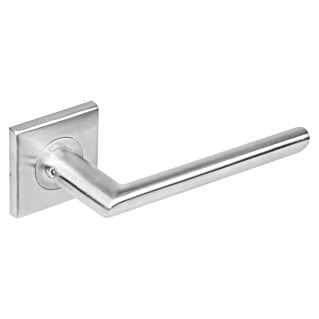 Intersteel Deurklink (Roestvrij staal, Rozetvorm: Hoekig)