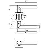 Intersteel Deurklink Bastian (Zwart) | BAUHAUS