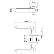 Intersteel Deurklink Sora Basic (Roestvrij staal, Zwart) | BAUHAUS