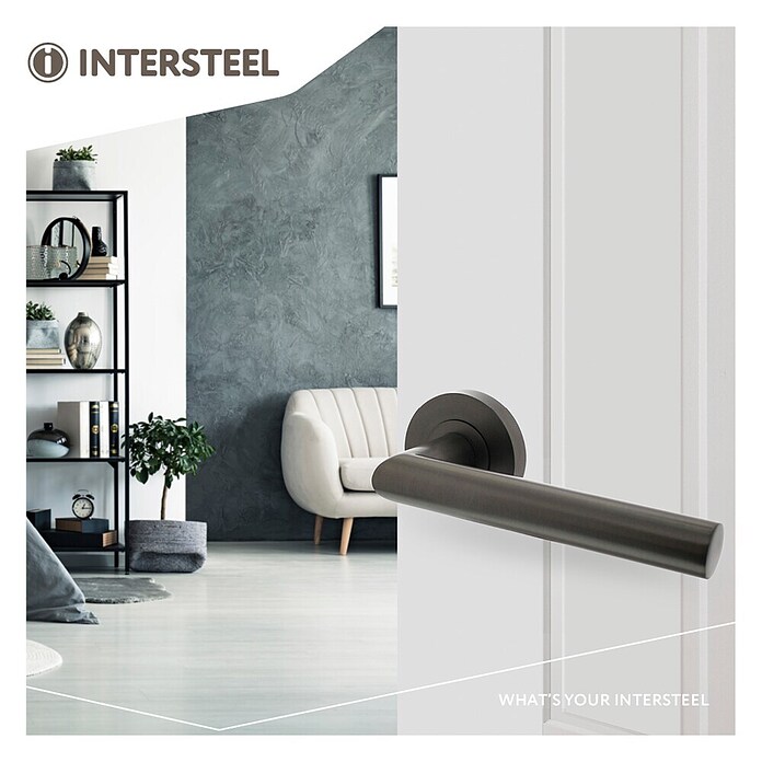 Intersteel Deurklink Bastian (Antraciet) | BAUHAUS