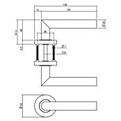 Intersteel Deurklink Bastian (Antraciet) | BAUHAUS