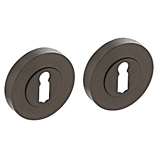 Intersteel Toiletdeurgarnituur (Antraciet, Rond)
