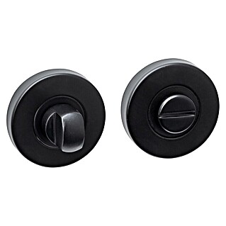 Intersteel Toiletdeurgarnituur Basic (Roestvrij staal, Zwart)