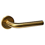 Intersteel Deurklink Q02 (Roestvrij staal, Messing) | BAUHAUS