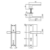 Intersteel Deurklink Hera (Profielcilindergat, Zwart) | BAUHAUS