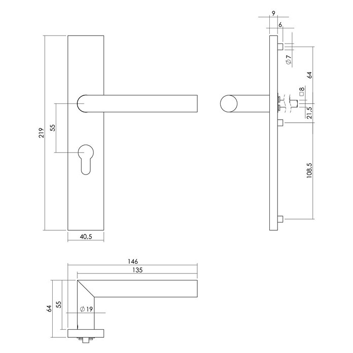 Intersteel Deurklink Jura (Roestvrij staal, RVS) | BAUHAUS