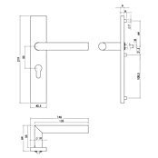 Intersteel Deurklink Jura (Roestvrij staal, RVS) | BAUHAUS