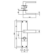 Intersteel Deurklink Amsterdam (Roestvrij staal, WC 63/8) | BAUHAUS