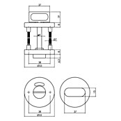Intersteel Toiletdeurgarnituur (Rond, RVS) | BAUHAUS