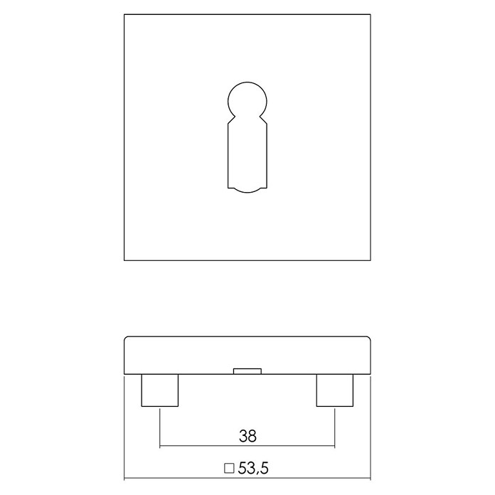 Intersteel Toiletdeurgarnituur (Roestvrij staal, RVS) | BAUHAUS
