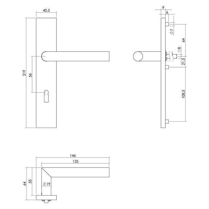 Intersteel Deurklink Jura (Roestvrij staal, RVS) | BAUHAUS