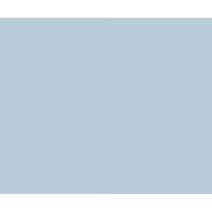SanDesign Alu-Verbundplatte - 150 x 250 cm, Sky Blue - Hellblauer Hintergrund mit einer subtilen vertikalen weißen Linie.