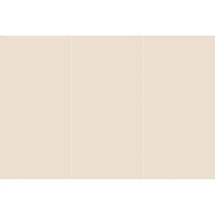 SanDesign Alu-Verbundplatte - 125 x 250 cm, Sandy Beige - Hellbeige Oberfläche mit drei dünnen vertikalen weißen Linien.