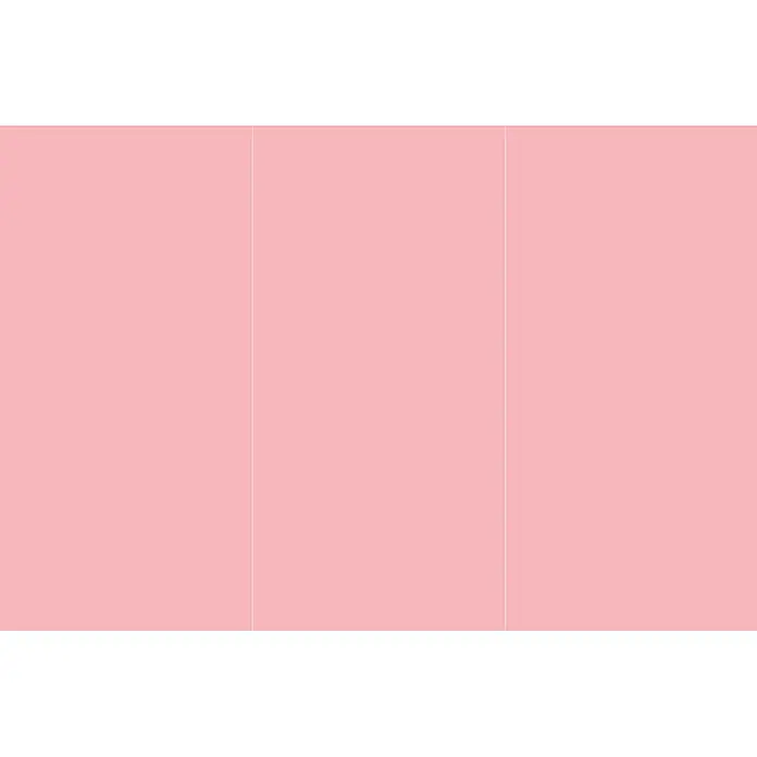 SanDesign Alu-Verbundplatte - 125 x 250 cm, Bright Pink - Hellrosa Oberfläche mit zwei zarten vertikalen Linien.