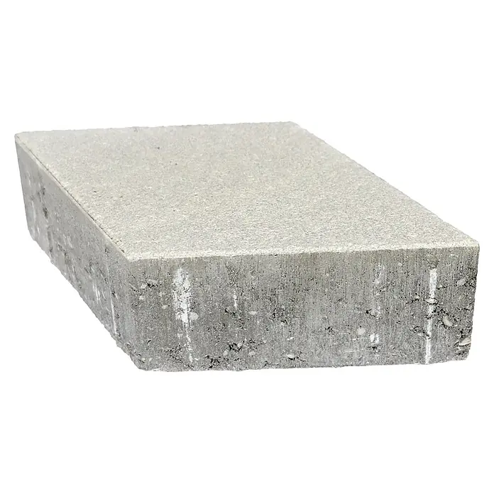 EHL Pflasterstein Plativo - 33,5 x 20 x 8 cm, Weiß, Beton - Grauer, rechteckiger Betonpflasterstein mit rauer Oberfläche.