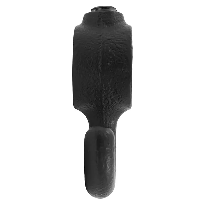 Walteco Rusticline Allzweckhaken RT-75, 3/4" - Metall, Schwarz - Dunkler, texturierter Werkzeuggriff mit Gewinde oben und abgerundeter Unterseite.