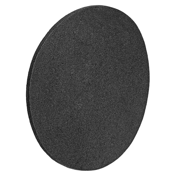 Walteco Rusticline Anti-Rutsch-Pad RT-61, Ø83mm,4STK - Durchmesser: 83 mm, Schwarz, Kleben, 4 Stk. - Dunkelgraues, rundes, granuliertes Pad mit leicht strukturierter Oberfläche.