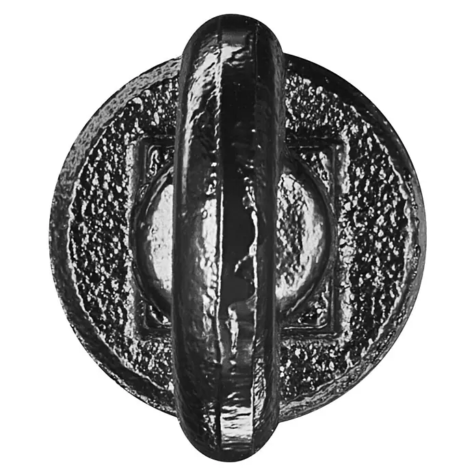 Walteco Rusticline Ringschraube RT-78, 3/4" - Stahl, 2 -tlg. - Dunkles, strukturiertes Metall-Hebeauge mit glattem vertikalem Griff.