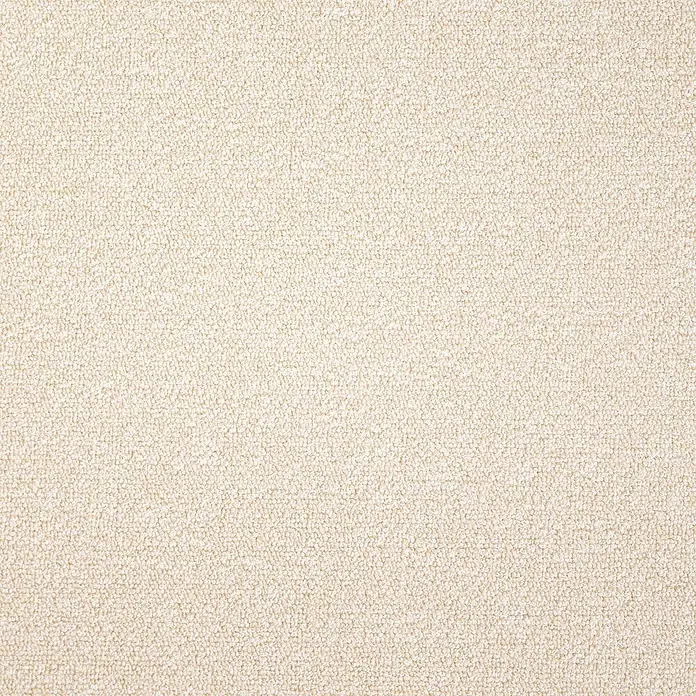 Bricoflor Teppichboden Meterware 4x4m, Schlinge meliert, hell-beige weiß - Schlinge, 100 % Polyamid (PA), hell-beige weiß - Cremefarbener, strukturierter Teppichboden.