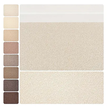 Bricoflor  Teppichboden Meterware Schlinge meliert, hell-beige weiß, 500 x 400 cm