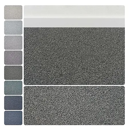Bricoflor  Teppichboden Meterware Schlinge meliert, grau, 550 x 400 cm