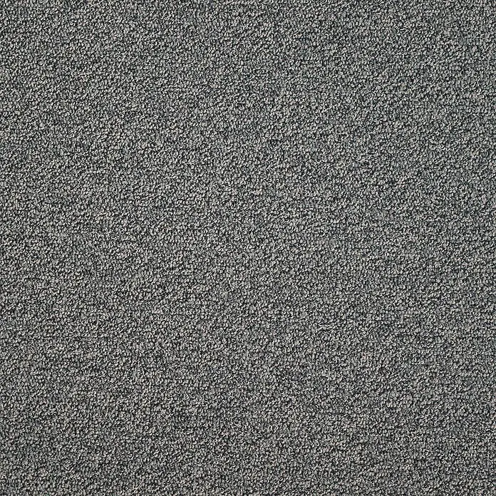 Bricoflor Teppichboden Meterware 3,5x4m, Schlinge meliert, grau - Schlinge, 100 % Polyamid (PA), grau - Strukturiert gemusterter Teppich in Grau und Schwarz, ideal für stark frequentierte Bereiche.