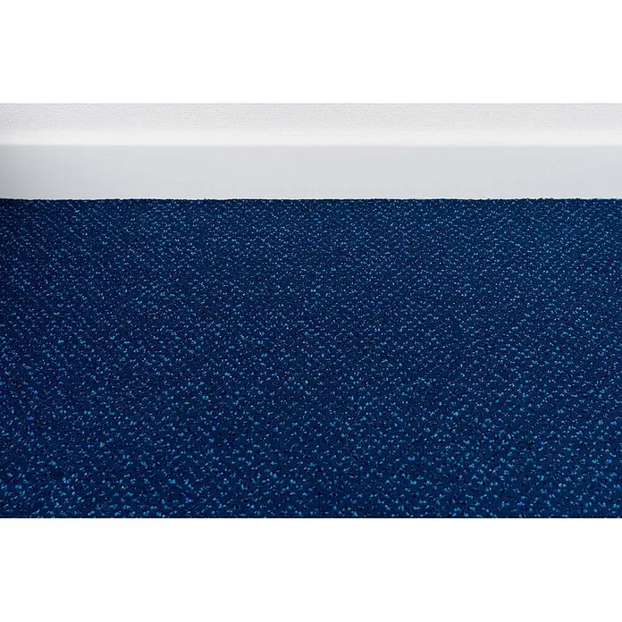 Bricoflor Teppichboden Meterware 4,5x4m, Velours gemustert, dunkel-blau blau - Velours, 100 % Polyamid (PA), dunkel-blau blau - Blauer Sprenkelteppich.