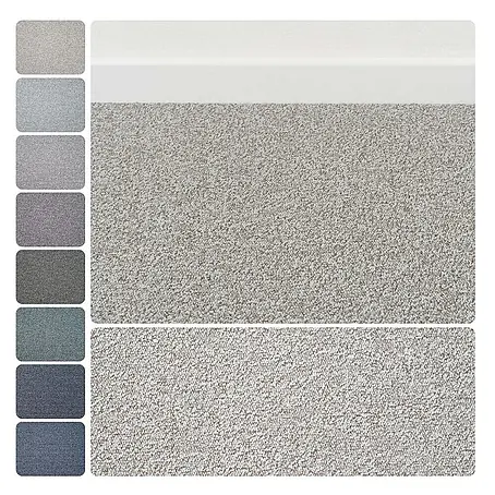 Bricoflor  Teppichboden Meterware Schlinge meliert, hell-grau beige, 600 x 400 cm