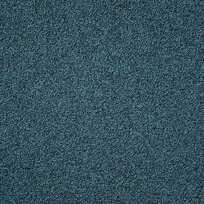 Bricoflor Teppichboden Meterware Schlinge meliert, petrol türkis, 450 x 400 cm - Breite: 400 cm, Schlinge, 100 % Polyamid (PA), petrol türkis - Dunkelblaue Teppichstruktur mit dichtem, kurzem Flor.