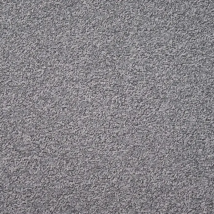 Bricoflor Teppichboden Meterware 8x5m, Schlinge meliert, hell-grau - Schlinge, 100 % Polyamid (PA), hell-grau - Strukturierter grauer Teppich mit gesprenkelten schwarzen und weißen Fasern.