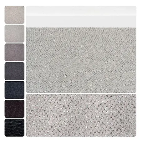 Bricoflor  Teppichboden Meterware Velours gemustert, hell-grau weiß, 900 x 400 cm