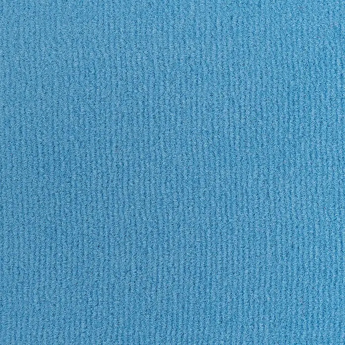 Bricoflor Teppichboden Meterware 5x4m, Velours uni, hell-blau - Velours, 100 % Polyamid (PA), hell-blau - Blauer, gerippter Textilstoff mit einer weichen, flauschigen Oberfläche.