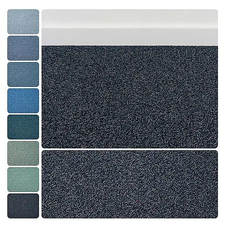 Bricoflor  Teppichboden Meterware Schlinge meliert, dunkel-blau, 800 x 400 cm