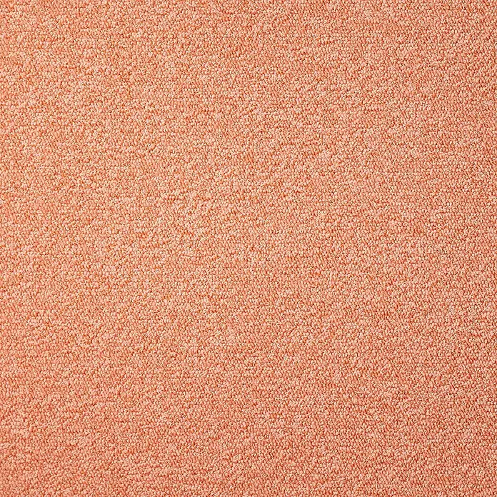 Bricoflor Teppichboden Meterware Schlinge meliert, orange terra, 700 x 400 cm - Breite: 400 cm, Schlinge, 100 % Polyamid (PA), orange terra - Pfirsichfarbene, schlingenartige Textiloberfläche.