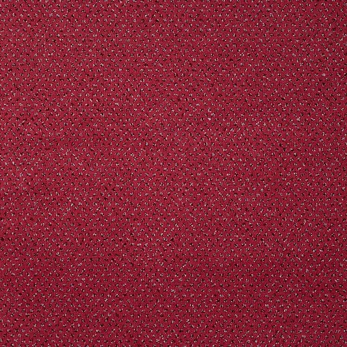 Bricoflor Teppichboden Meterware Velours gemustert, dunkel-rot, 250 x 400 cm - Breite: 400 cm, Velours, 100 % Polyamid (PA), dunkel-rot - Roter Stoff mit gesprenkelter Textur aus schwarzen und weißen Flecken.